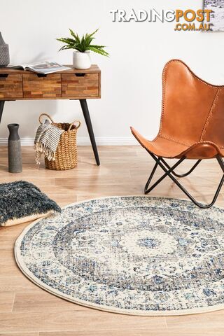 Evoke Mist White Transitional Round Rug 150X150CM - EVO-251-WHI-150X150 - photo 3 of 9