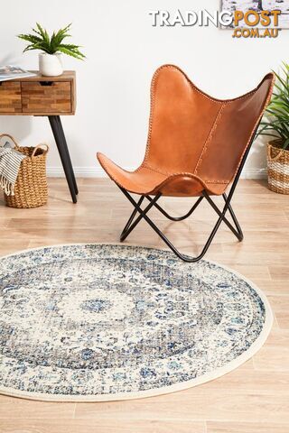 Evoke Mist White Transitional Round Rug 150X150CM - EVO-251-WHI-150X150 - photo 1 of 9