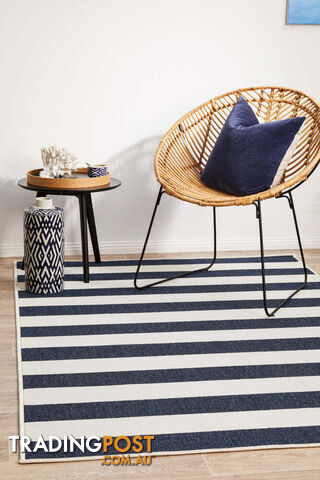 Seaside 4444 Navy White Rug 220X150CM - SSD-4444-NVWH-220X150