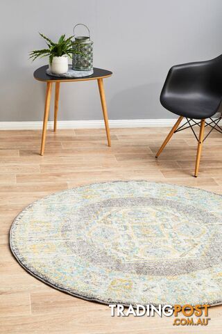 Century 944 Grey Round Rug 200X200CM - CEN-944-GREY-200X200