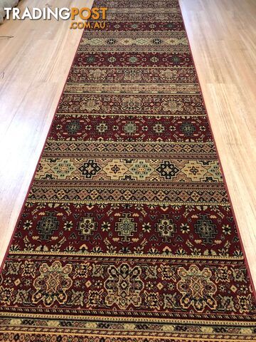 Afghan Red Hallway Runner 80CM Wide 17M 