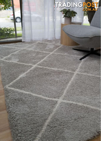Fleur Silver Ivory Rug 160 x 230CM - BFLURRY1015-SILVIV