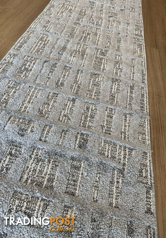 Boho Ivory Hallway Runner 80CM Wide 12M  - Carvan Ivory 5372 A