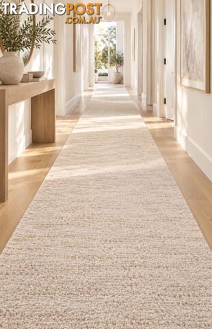 Nori Beige Hallway Runner 80CM Wide 9M