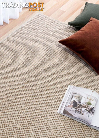 Rustica Light Beige Wool 155 x 225CM - BRUSTA-LIGHTBEIGE