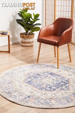 Mayfair Lorissa Blue Round Rug 240X240CM - MAY-LOR-BLU-240X240 - photo 2 of 9