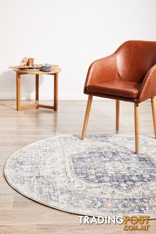 Mayfair Lorissa Blue Round Rug 240X240CM - MAY-LOR-BLU-240X240