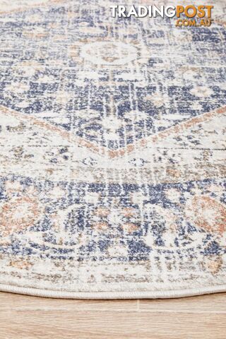 Mayfair Lorissa Blue Round Rug 240X240CM  - MAY-LOR-BLU-240X240 - photo 5 of 9