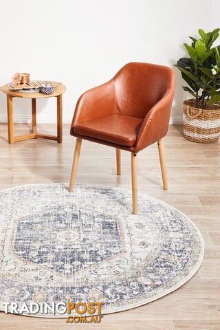 Mayfair Lorissa Blue Round Rug 240X240CM - MAY-LOR-BLU-240X240 - photo 3 of 9