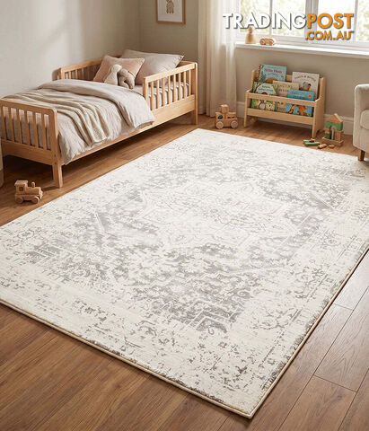 Cushy Asha Silver Rug 220X150CM - CUSH-ASHA-SIL-220X150