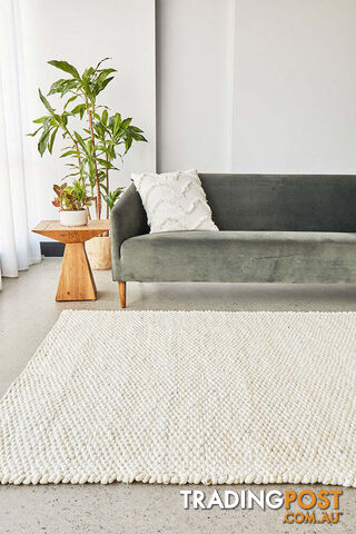 Jive White Rug 225X155CM - HIVE-WHT-225X155