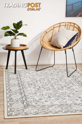 Seaside 5555 White Rug 220X150CM - SSD-5555-WHT-220X150