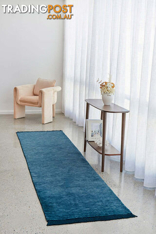 Diva Navy Runner Rug 400X80CM - CLO-KIN-NAVY-400X80