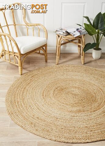Natural Jute Round Rug 240x240cm - ATR-POLO-NAT-240X240