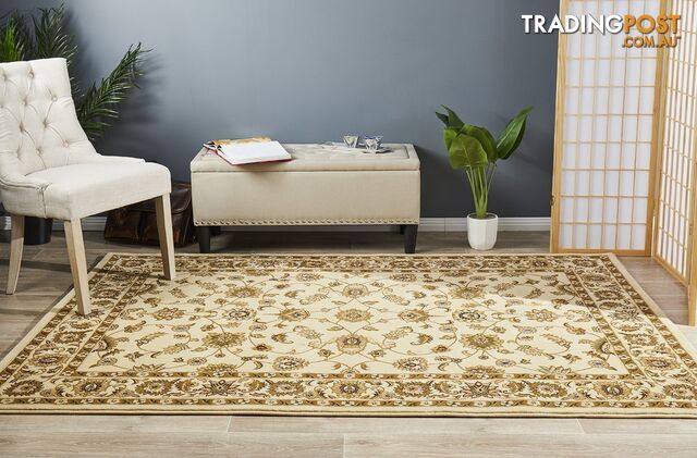 Classic Rug Ivory with Ivory Border 400x300cm - SYD-1-II-400X300