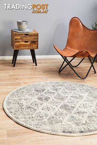 Century 999 Grey Round Rug 150X150CM - CEN-999-GREY-150X150