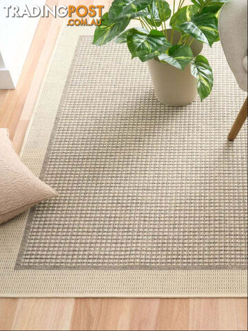 Chino 2822 Taupe Linen Non Slip Rug 200x290CM - C2822-TAUPE-LINEN