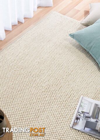 Rustica Cream Wool 200 x 290CM - CRUSTA-CREAM
