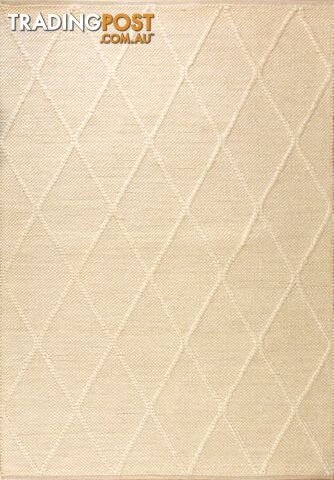Diamond Cream Felted Wool Rug 80 x 320CM - COLOMBO-CREAM-80