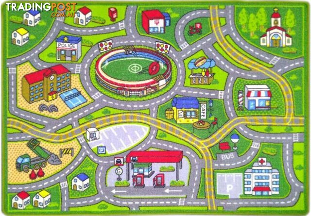 Aussie Footy Kids Playmat 200x290CM - PLAYMAT-FOOTY-200