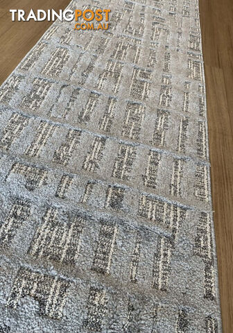 Boho Ivory Hallway Runner 80CM Wide 1M  - Carvan Ivory 5372 A