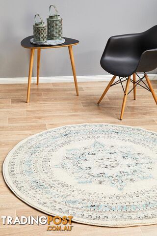 Century 922 White Round Rug 240X240CM - CEN-922-WHT-240X240