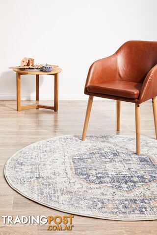 Mayfair Lorissa Blue Round Rug 150X150CM - MAY-LOR-BLU-150X150