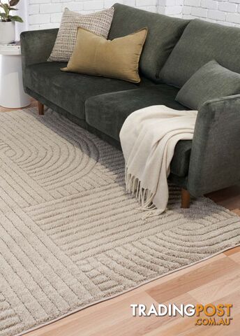 Marli Beige Retro Rug 200x290cm - CMARLI12417-BEIGE