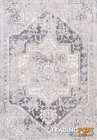 Selena Grey Stone Rug 300 X 400CM - ESALONA8021-ESTONE