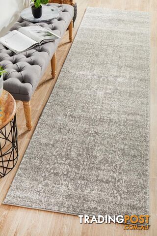 Evoke Homage Grey Transitional Runner Rug 500X80CM  - EVO-256-GREY-500X80