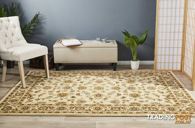 Classic Rug Ivory with Ivory Border 230x160cm - SYD-1-II-230X160