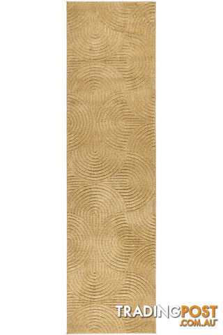 Haven Zina Gold Runner Rug 400X80CM - HVN-ZINA-GOLD-400X80