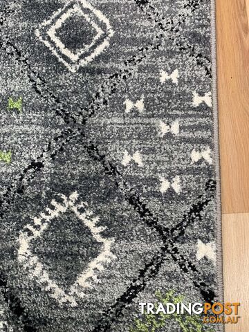 Seville Grey Green Hallway Runner 80CM Wide 1M - AXON-614567-Grey-Green-Runner - photo 3 of 4