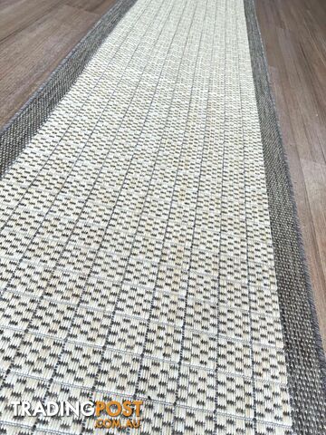 Suva Flat Woven Natural Coffee 405 712 Hallway Runner Non Slip 3M - 405-712