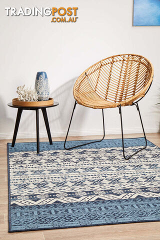 Seaside 3333 White Blue Rug 320X230CM - SSD-3333-WHBL-320X230
