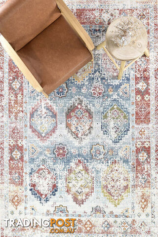 Livvie Tile Grey Rug 280X380CM - CASA-A0414A-TILE-GREY-280X380