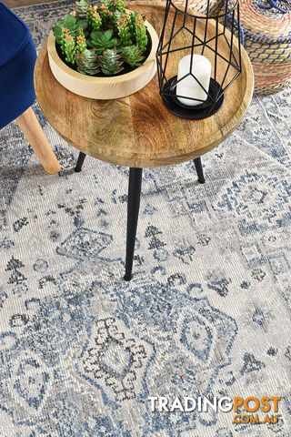 Serena Blue Light Grey Rug 160x230CM - MARA-0320C-D.BLUE-160x230