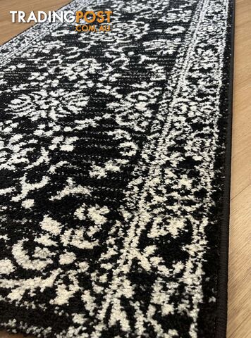 Seville Traditional Hallway Runner 80CM Wide 1M  - Axon-614682-black