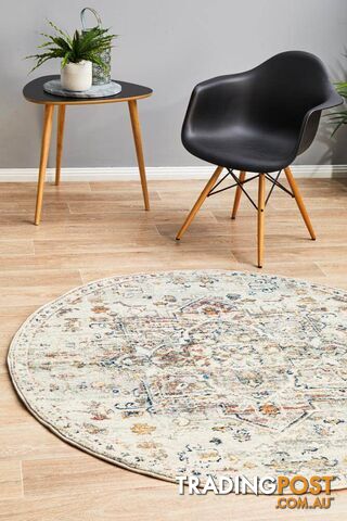 Century 911 Silver Round Rug 240X240CM - CEN-911-SILV-240X240