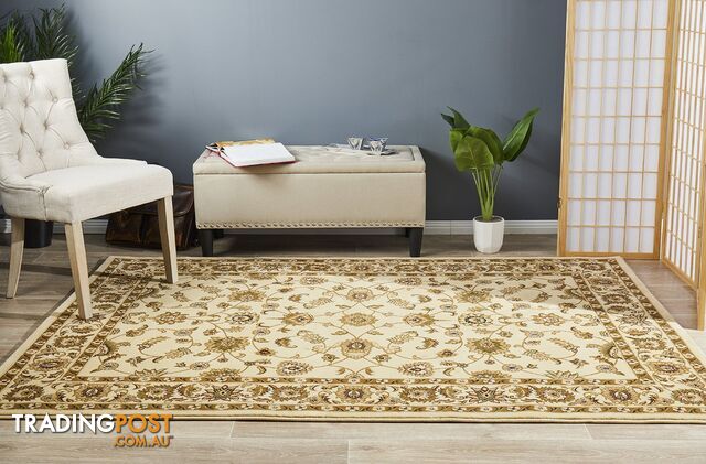 Classic Rug Ivory with Ivory Border 330x240cm - SYD-1-II-330X240