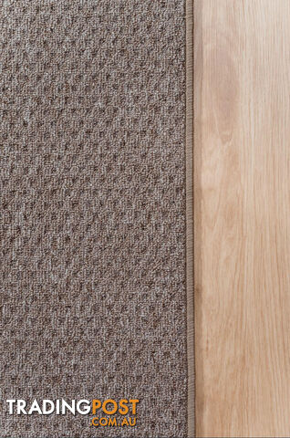Phoenix Taupe Hall Runner 67cm Wide Non Slip Backing 2.5M - TANGO - TAUPE 80CM - photo 3 of 7