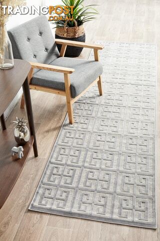 York Brenda Silver Runner Rug 300X80CM - YRK-BREN-SIL-300X80