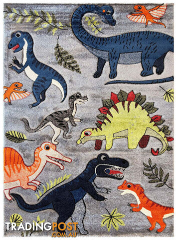 Cotton Candy E925A Dinosaur Grey 80x150cm - CC-E925A-Grey-80x150