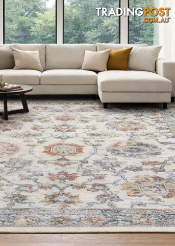 Livvie Rug 240x330CM - CASA-A0394A-NAVY-CREAM-240X330