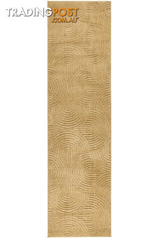 Haven Zina Gold Runner Rug 500X80CM - HVN-ZINA-GOLD-500X80