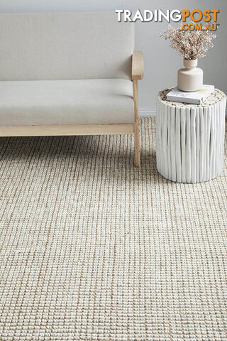 Arabella Wool Jute Natural Runner Rug 400X80CM - ARA-NAT-400X80