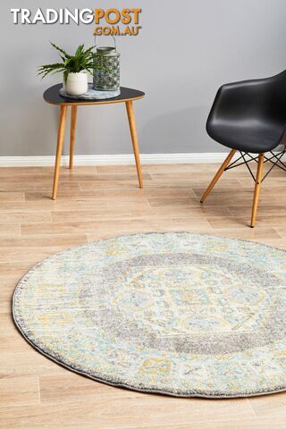 Century 944 Grey Round Rug 240X240CM - CEN-944-GREY-240X240