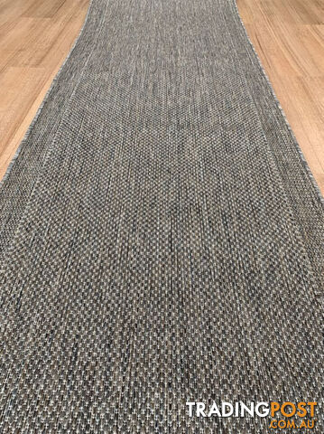 Malia Taupe Linen Hallway Runner Non-Slip 80cm Wide 1M - CHINO 20022 TAUPE LINEN - 80CM - photo 2 of 12