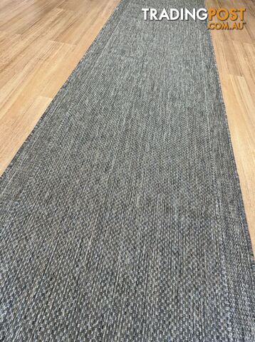 Malia Taupe Linen Hallway Runner Non-Slip 80cm Wide 1M - CHINO 20022 TAUPE LINEN - 80CM - photo 4 of 12