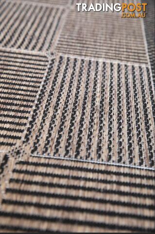Suva Squares Coffee Black 22 121 Hallway Runner Non Slip 3.5M  - 22/121 - photo 5 of 12